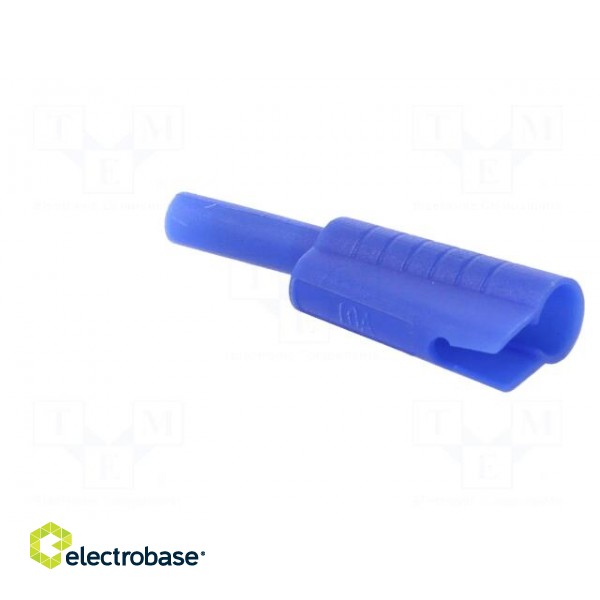 Plug | 2mm banana | 10A | 30VAC | 60VDC | blue | Connection: soldering image 4