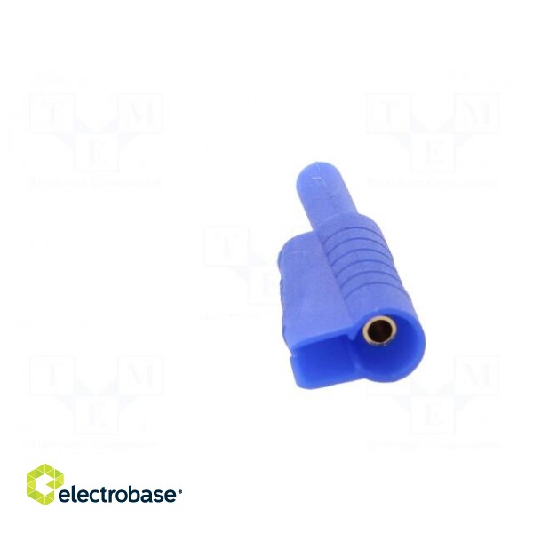 Plug | 2mm banana | 10A | 30VAC | 60VDC | blue | Connection: soldering image 5