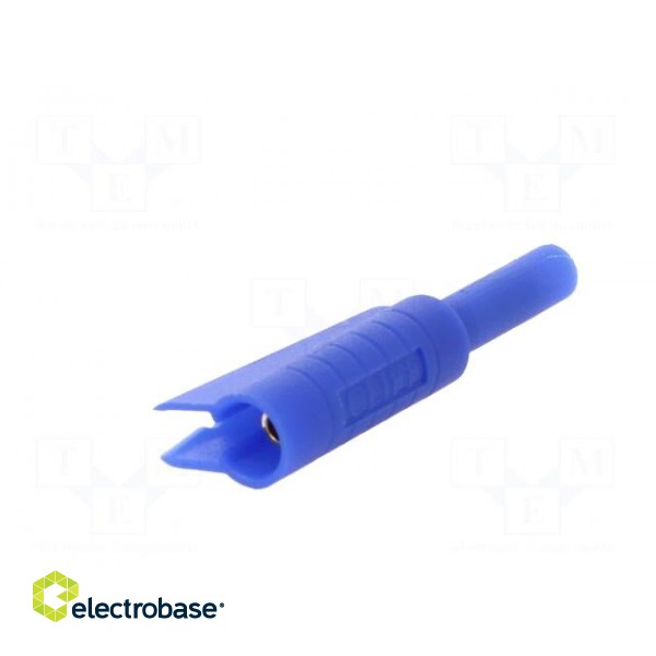 Plug | 2mm banana | 10A | 30VAC | 60VDC | blue | Connection: soldering image 6
