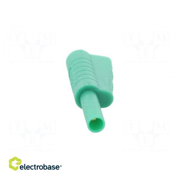 Plug | 2mm banana | 10A | 30VAC | 60VDC | green | Connection: soldering image 9