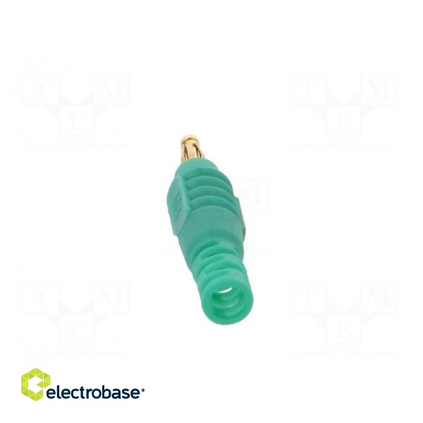 Plug | 2mm banana | 10A | 30VAC | 60VDC | green | Connection: soldered image 5