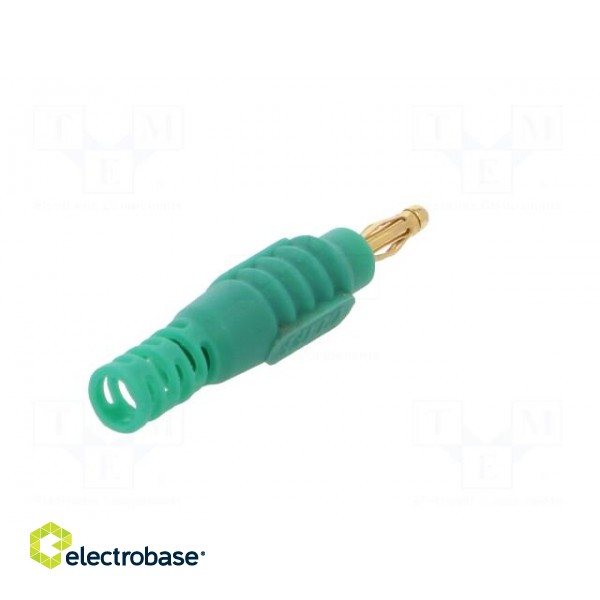 Plug | 2mm banana | 10A | 30VAC | 60VDC | green | Connection: soldering фото 6