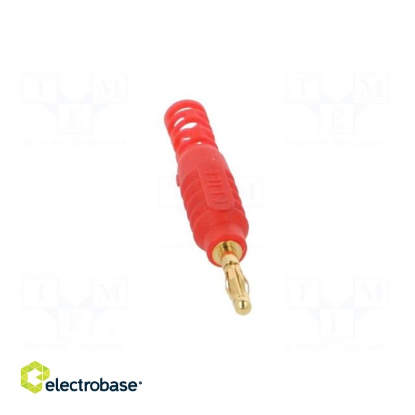 Plug | 2mm banana | 10A | 30VAC | 60VDC | red | Connection: soldering image 9