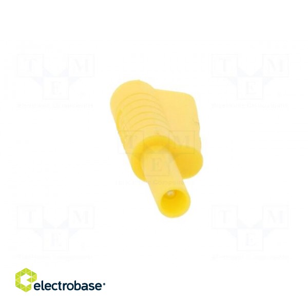 Plug | 2mm banana | 10A | 30VAC | 60VDC | yellow | Connection: soldering image 9