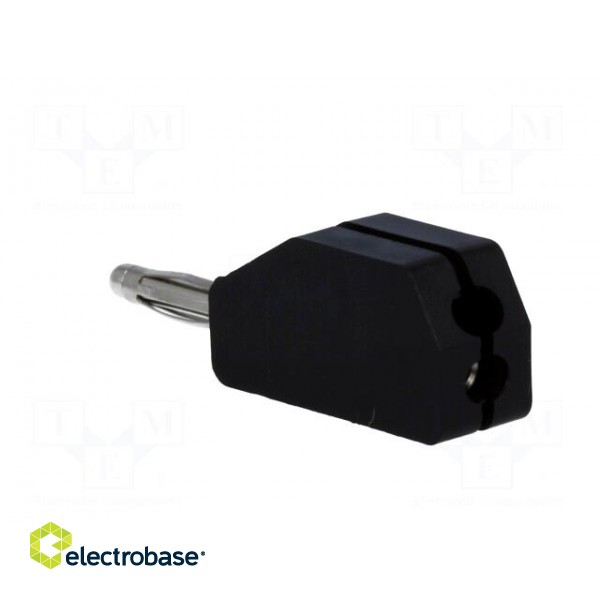 Plug | 2mm banana | 10A | 33VAC | 70VDC | black | Connection: soldering image 4