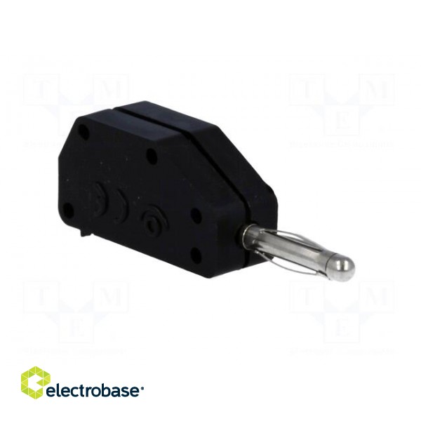 Plug | 2mm banana | 10A | 33VAC | 70VDC | black | Connection: soldering image 8