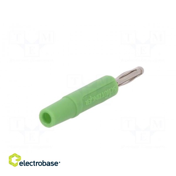 Plug | 2mm banana | 10A | 70VDC | green | Plating: nickel plated | Ø: 2mm paveikslėlis 6