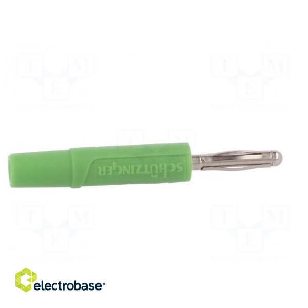 Plug | 2mm banana | 10A | 33VAC | 70VDC | green | nickel plated | -25÷90°C image 7
