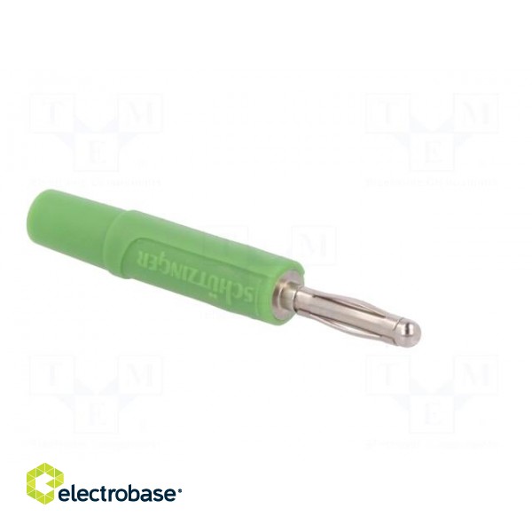 Plug | 2mm banana | 10A | 70VDC | green | Plating: nickel plated | Ø: 2mm фото 8