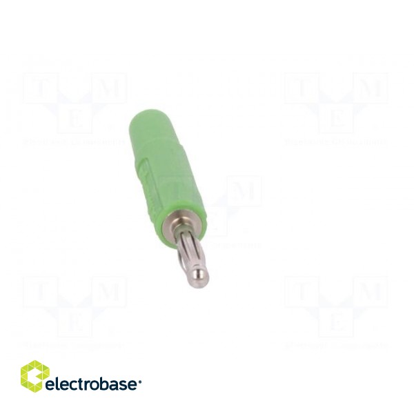 Plug | 2mm banana | 10A | 70VDC | green | Plating: nickel plated | Ø: 2mm paveikslėlis 9
