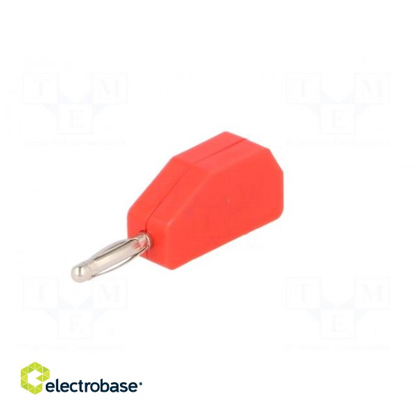 Plug | 2mm banana | 10A | 33VAC | 70VDC | red | Connection: soldering image 2