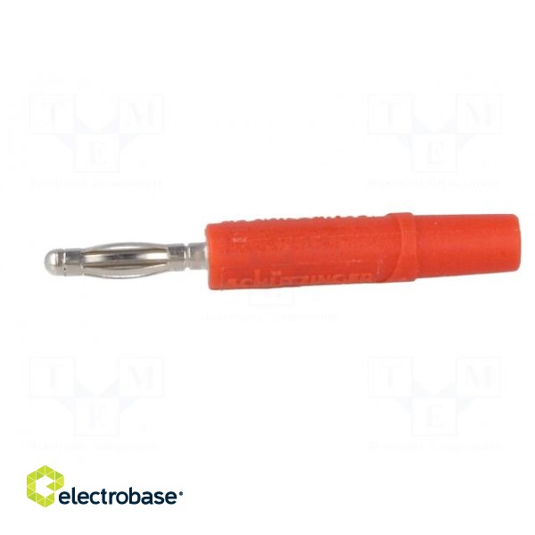 Plug | 2mm banana | 10A | 70VDC | red | Plating: nickel plated | -25÷90°C image 3
