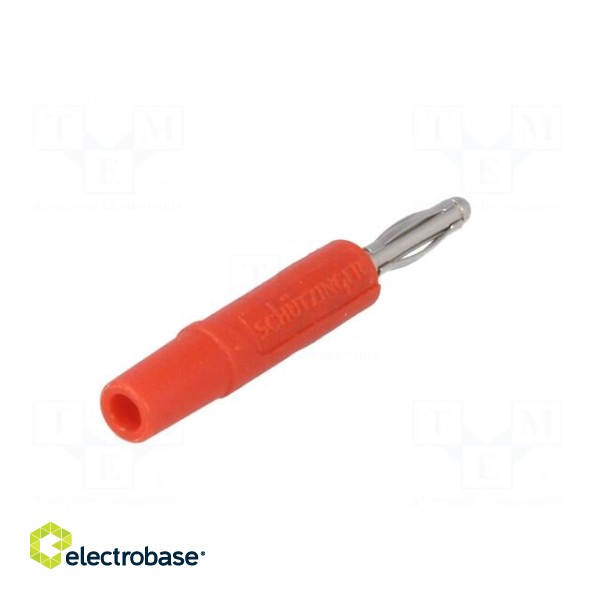 Plug | 2mm banana | 10A | 70VDC | red | Plating: nickel plated | -25÷90°C image 6