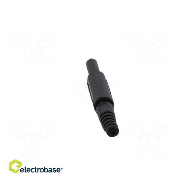 Plug | 2mm banana | 10A | 1kVDC | black | Plating: nickel plated image 5