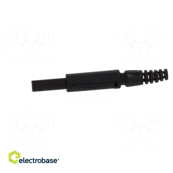Plug | 2mm banana | 10A | 1kVDC | black | Plating: nickel plated image 3