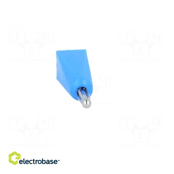 Plug | 2mm banana | 5A | blue | Mounting: on cable фото 9