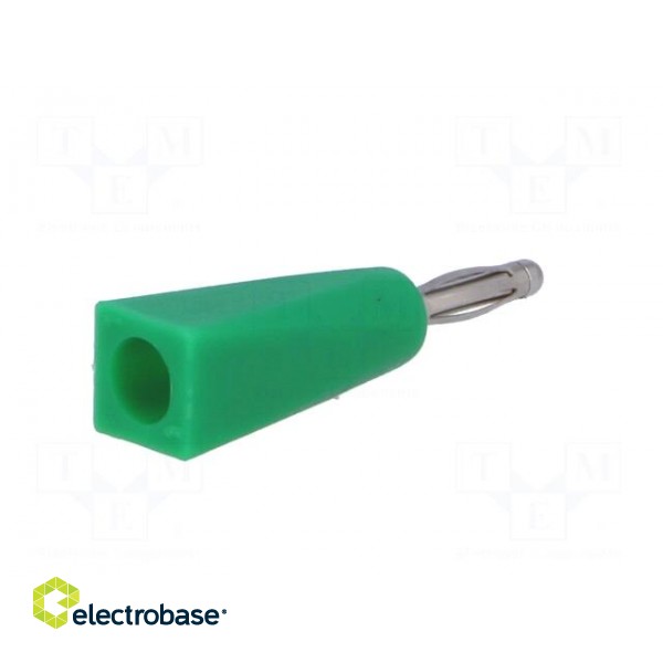 Plug | 2mm banana | 5A | green | Mounting: on cable фото 6