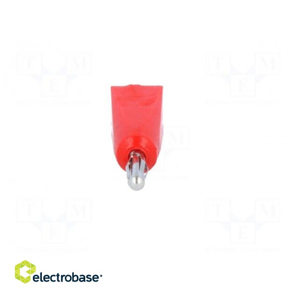 Plug | 2mm banana | 5A | red | on cable | Connection: soldered image 9