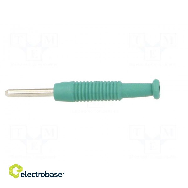 Plug | 2mm banana | 6A | 60VDC | green | Plating: nickel plated | Ø: 2.1mm image 3