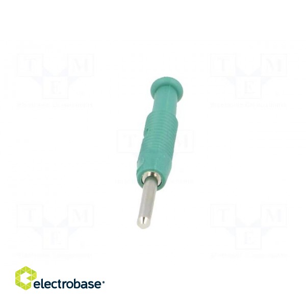 Plug | 2mm banana | 6A | 60VDC | green | Plating: nickel plated | Ø: 2.1mm фото 9