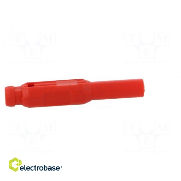Plug | 2mm banana | red | gold-plated | Insulation: polyamide | Ø: 2.1mm image 8