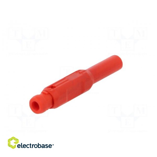 Plug | 2mm banana | red | Max.wire diam: 2.7mm | Overall len: 39.7mm image 7