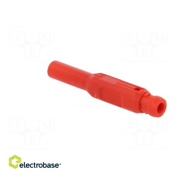 Plug | 2mm banana | red | Max.wire diam: 2.7mm | Overall len: 39.7mm image 5