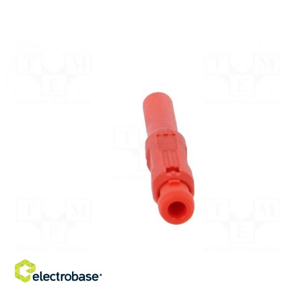 Plug | 2mm banana | red | Max.wire diam: 2.7mm | Overall len: 39.7mm image 6