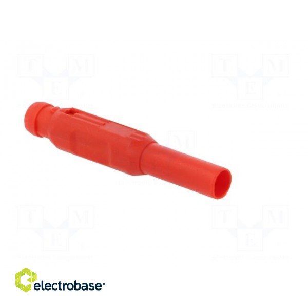 Plug | 2mm banana | red | Max.wire diam: 2.7mm | Overall len: 39.7mm image 9