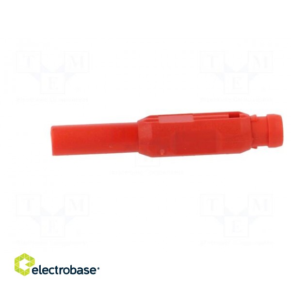 Plug | 2mm banana | red | Max.wire diam: 2.7mm | Overall len: 39.7mm image 4
