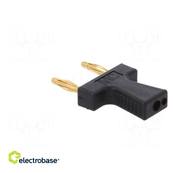 Stackable safety shunt | 10A | black | Plating: gold-plated | 30.4mm image 5