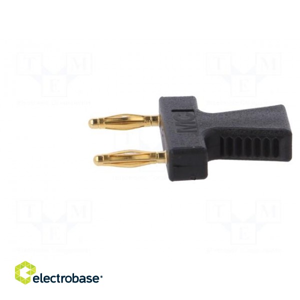 Stackable safety shunt | 10A | black | Plating: gold-plated | 30.4mm фото 4