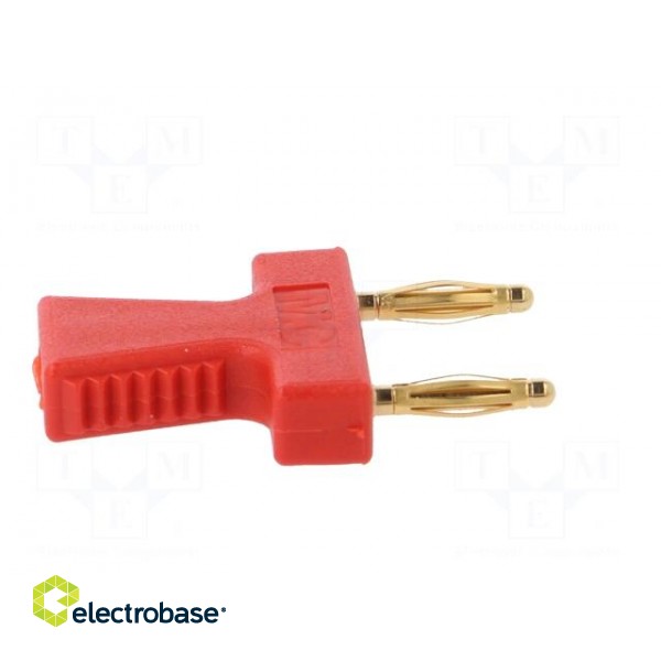 Stackable safety shunt | 10A | red | Plating: gold-plated | 30.4mm image 8