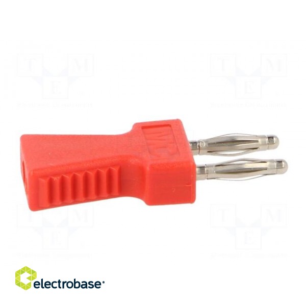 Stackable safety shunt | 2mm banana | 10A | red | nickel plated image 7