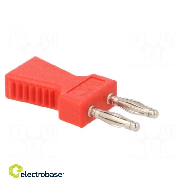 Stackable safety shunt | 2mm banana | 10A | red | nickel plated image 8