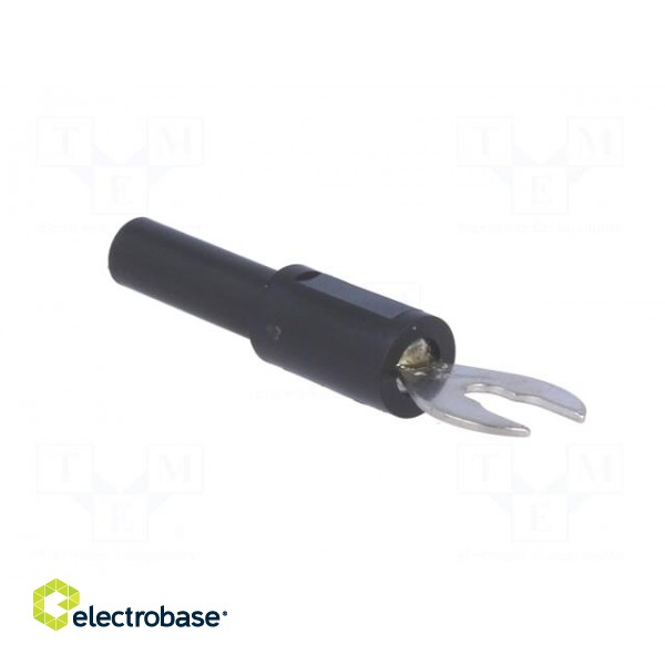 Adapter | banana 4mm socket,fork terminal | 60VDC | 36A | black | 1mΩ image 8