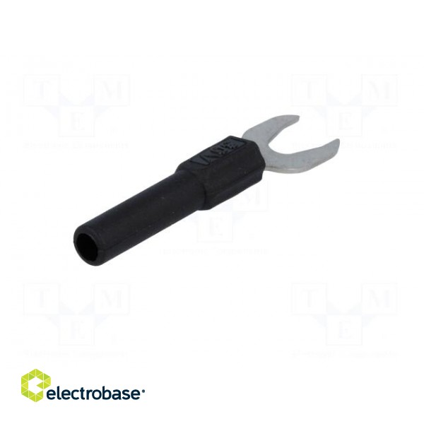Adapter | banana 4mm socket,fork terminal | 60VDC | 36A | black | 51mm image 6
