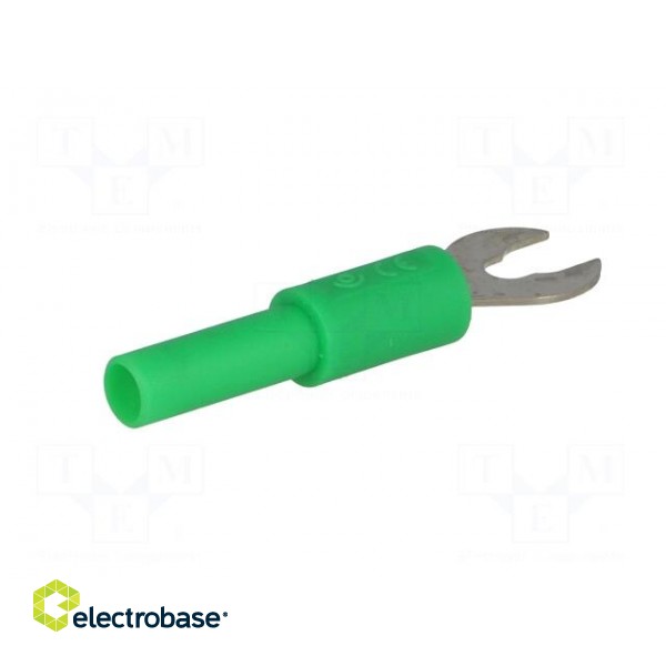 Adapter | banana 4mm socket,fork terminal | 60VDC | 36A | green | 1mΩ image 6