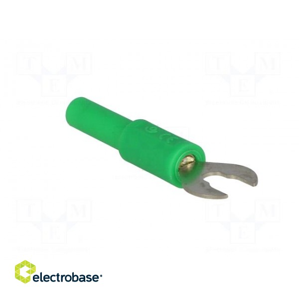 Adapter | banana 4mm socket,fork terminal | 60VDC | 36A | green | 1mΩ image 8