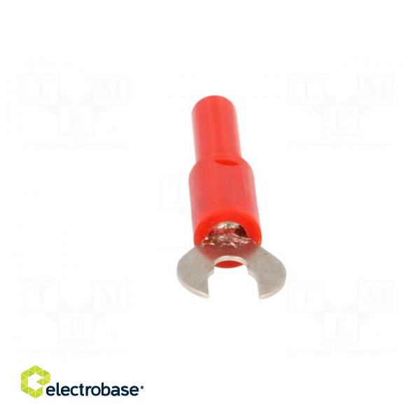 Adapter | banana 4mm socket,fork terminal | 60VDC | 36A | red | 1mΩ image 9