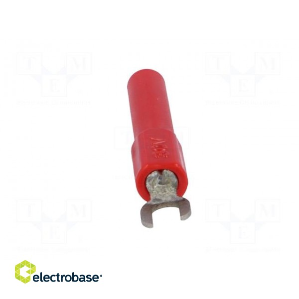 Adapter | banana 4mm socket,fork terminal | 60VDC | 36A | red | 43mm фото 9