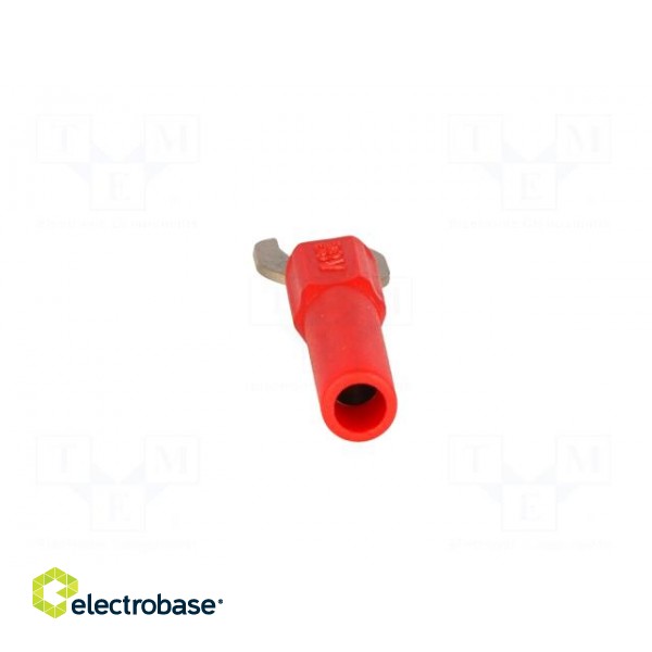 Adapter | banana 4mm socket,fork terminal | 60VDC | 36A | red | 51mm image 5