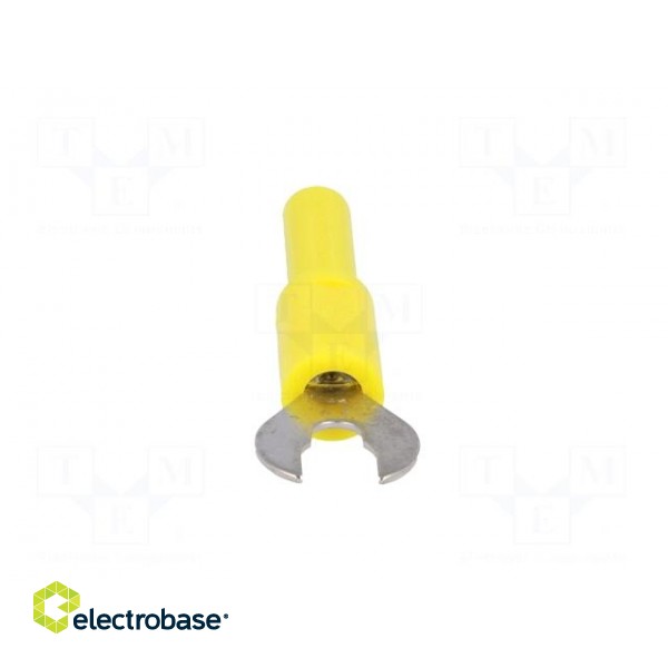 Adapter | banana 4mm socket,fork terminal | 60VDC | 36A | yellow фото 9