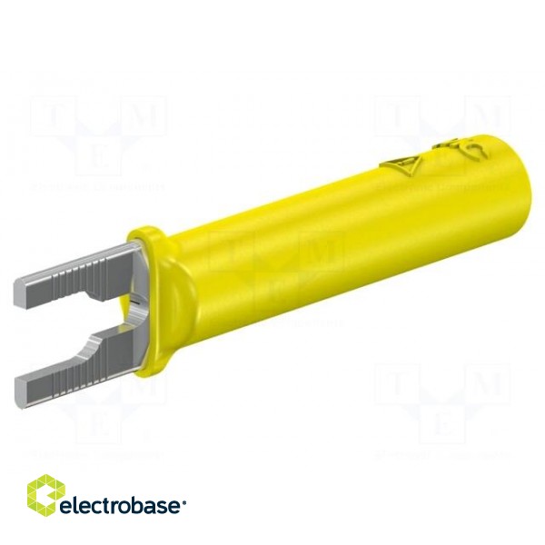 Plug | fork terminals | banana 4mm socket,fork terminal | 20A