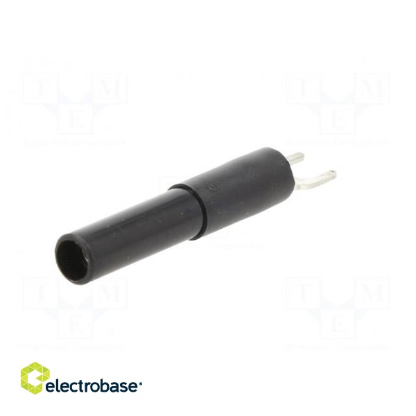 Plug | fork terminals | 60VDC | 36A | black | 4.5mm | Contacts: brass фото 6