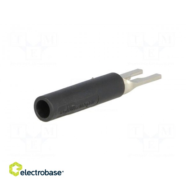 Plug | fork terminals | 20A | black | Overall len: 37mm | Ømax: 4.2mm image 6