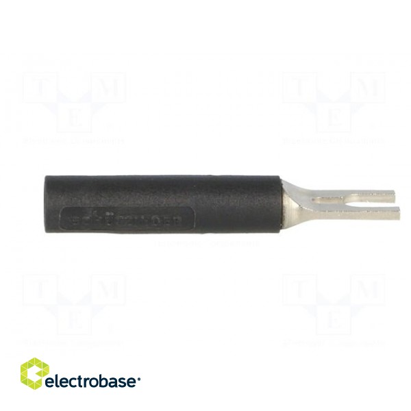 Plug | fork terminals | 1kVDC | 20A | black | 37mm | 10mΩ фото 7