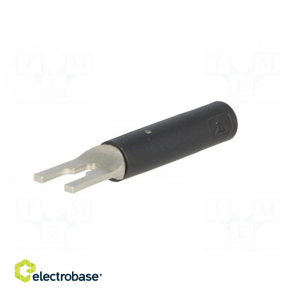 Plug | fork terminals | 20A | black | Overall len: 37mm | Ømax: 4.2mm image 2