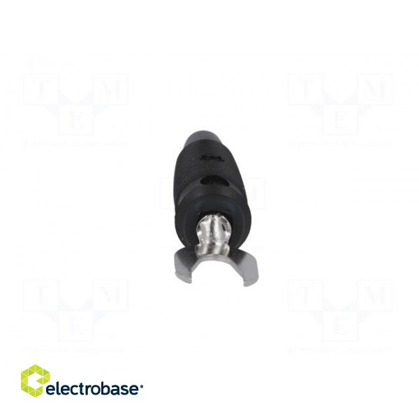 Plug | fork terminals | 60VDC | 30A | black | Overall len: 58.5mm | 1mΩ image 9