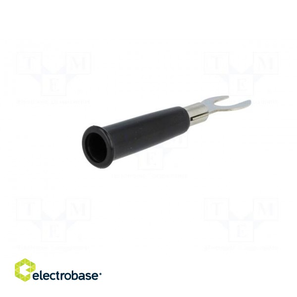 Plug | fork terminals | 60VDC | black | Connection: soldering | 6mm paveikslėlis 6